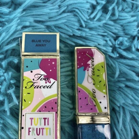 TOO FACED TUTTI FRUTTI JUICY FRUITS LIP GLAZE - BLUE YOU AWAY - Picture 4 of 5